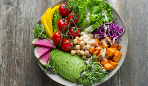 Bowl of healthy food
