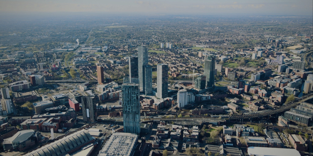 Photograph of the city of Manchester skyline
