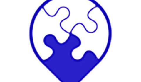 A logo with a puzzle piece in the middle from the geospatial Data Science Group