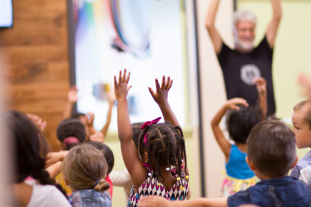 Children in a classroom