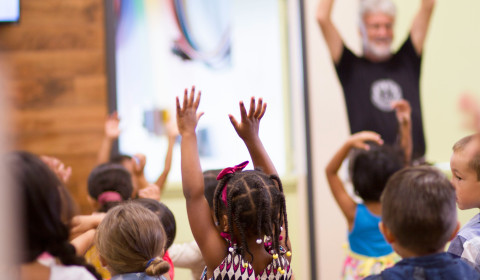 Children in a classroom