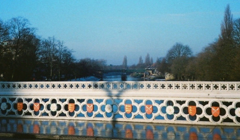 Looking over the river Ouse from Lendal Bridge in York city centre