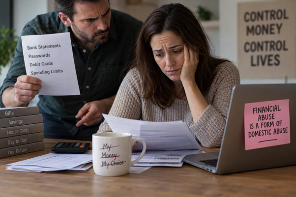 Couple experiencing financial stress