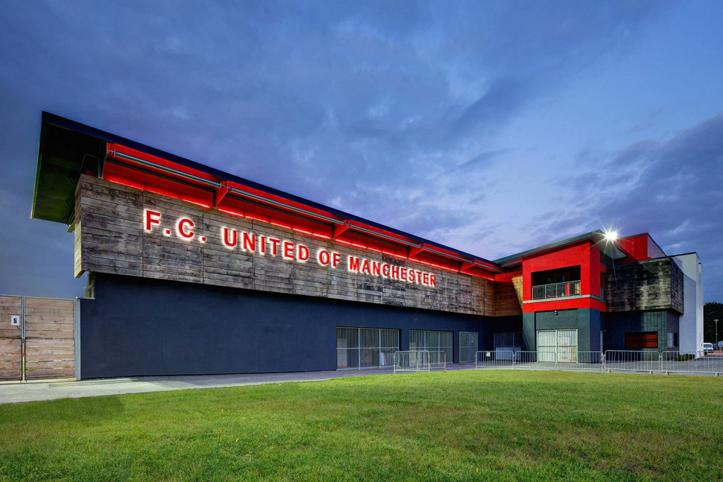 Photo taken outside of FC United of Manchester stadium