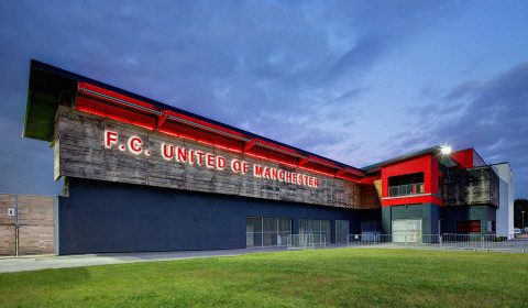 Photo taken outside of FC United of Manchester stadium