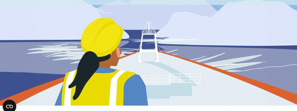 Girl on a expedition vessel