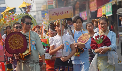 Poy Sang Long festival procession, northern Thailand. Photo by Jaran Janta.
