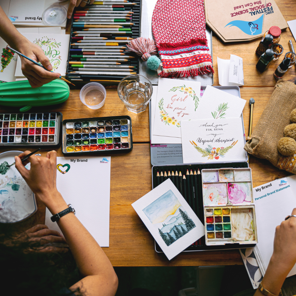 An image of women creating art