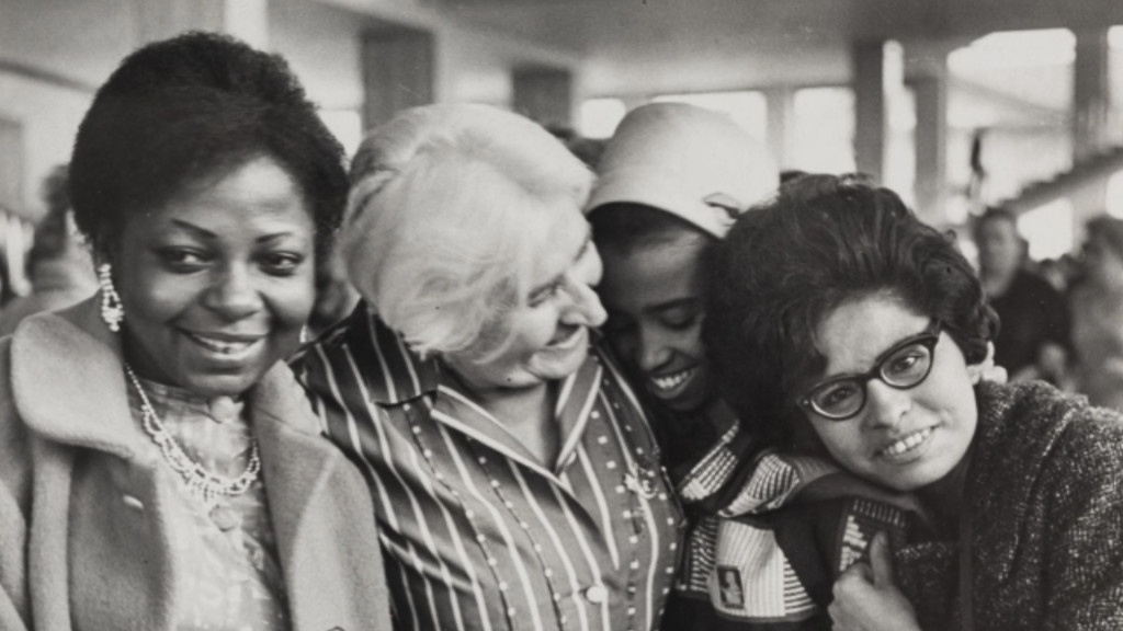 Photo of attendees at the WIDF's World Congress of Women in Moscow in 1963