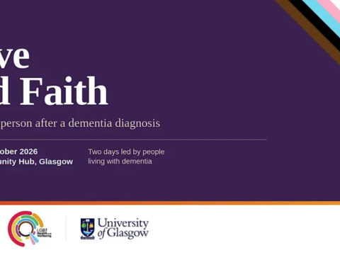 Love and Faith the whole person after a dementia diagnosis poster from the 22nd to 23rd October