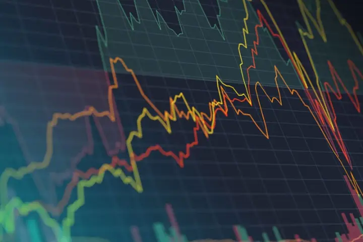 graph style zig zag lines