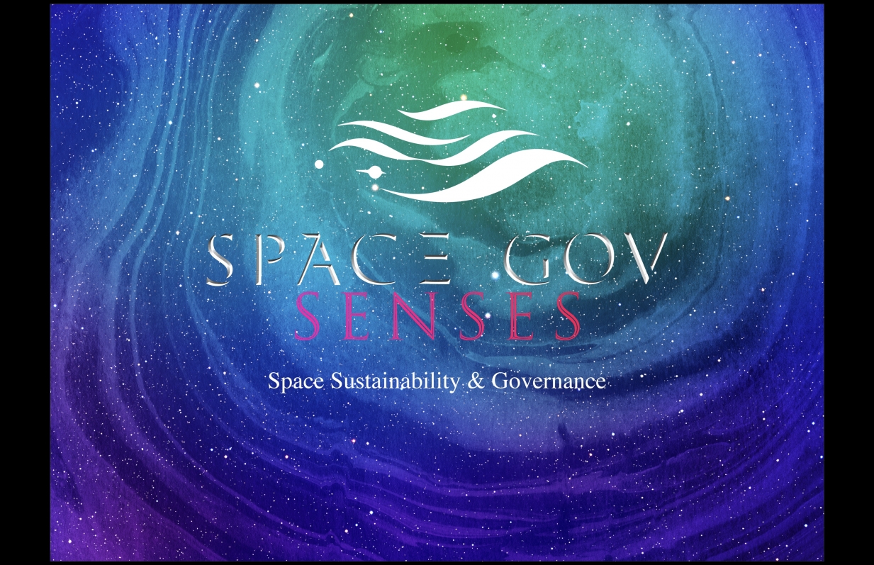 Colourful starscape image with text SPACE-Gov: Senses