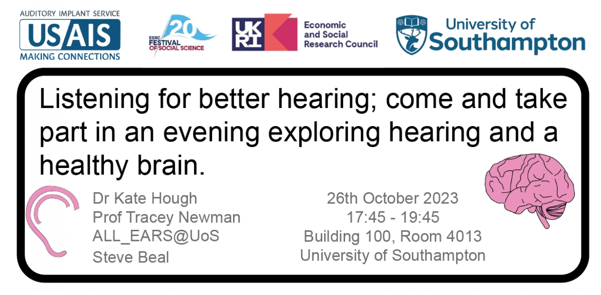 Listening for Better Hearing Event poster