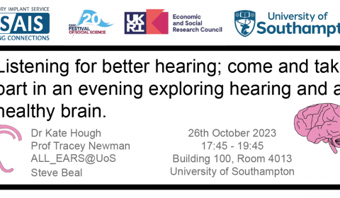 Listening for Better Hearing Event poster