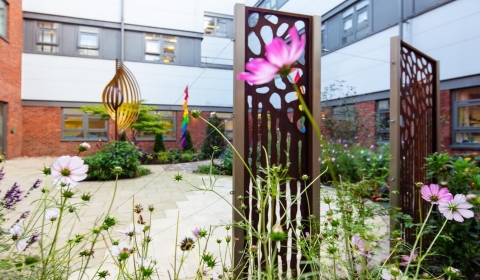 garden for critical care at James Cook University Hospital